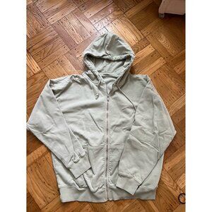 Brandy melville john galt sage green zipper Hoodie